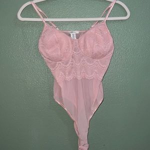 pink bodysuit